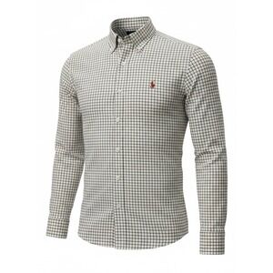 Ralph Lauren Button Down Shirt Mens Medium Plaid Long Sleeve Casual Oxford